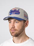 Бейсболка MITCHELL NESS арт. HP14538-WCAGREY Washington Capitals NHL (серый / синий)